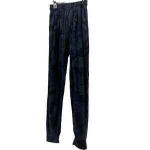 Navy Blue & Black Camo Camouflage Jogger Sweatpants Men's Size Medium